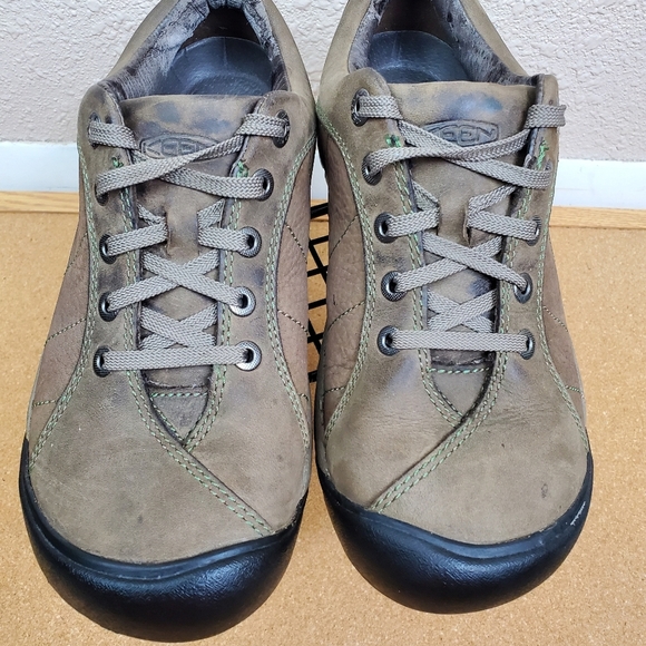 Keen Presidio Women's Brown Leather Athletic Oxfor - Picture 4 of 8